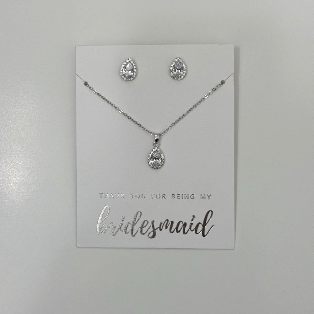 SPECIAL LISTING Jewelry Set Silver 3pcs